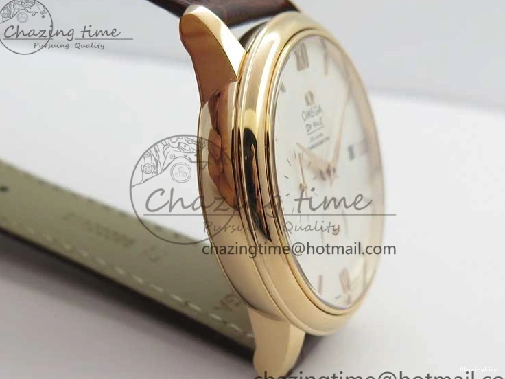 0125 De Ville Prestige Real PR RG ZF 1:1 Best Edition White Dial on Brown Leather Strap MIYOTA HighPerformance 7939